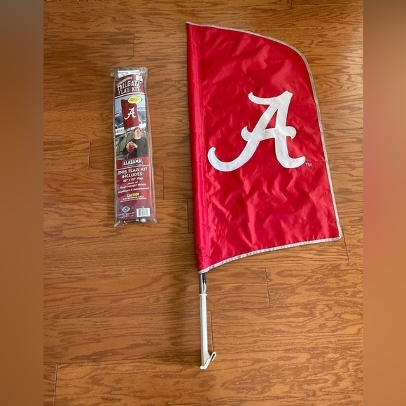 College Football Other - 2 Alabama ROLL TIDE Flag Banner Tailgate 42” x 20”